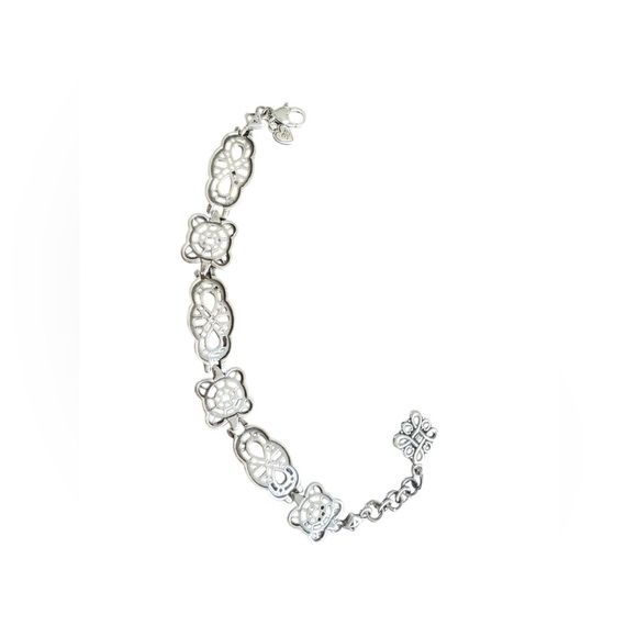 Vintage Brighton Sterling Silver Plated Panel Bracelet Infinity
Open Scroll - Picture 8 of 12